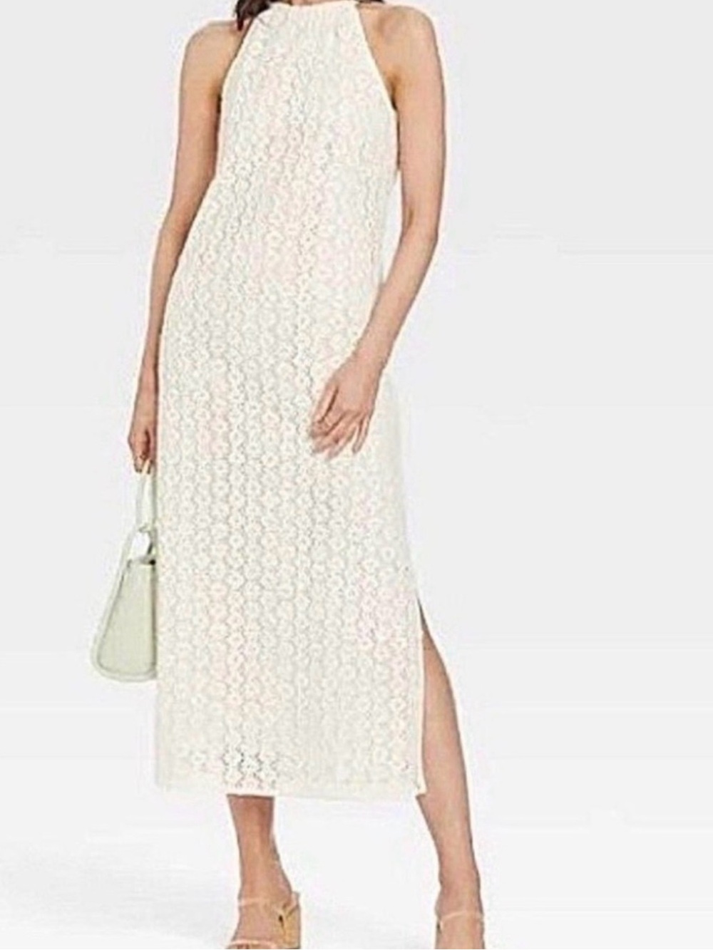a new day Ivory Lace Halter Maxi